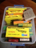 Lot of Atlas miniature Train Cars and track