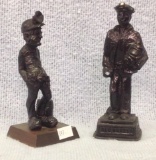 Pair of Coal Figurines