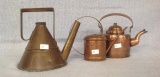 Three early Copper Kettles