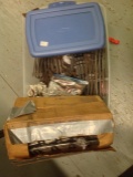 Crate of various size train track