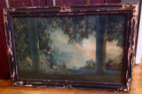 Maxfield Parrish Print in Original 1920s  Frame