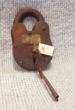 Remington Ammo #67 Cast Iron Lock with key