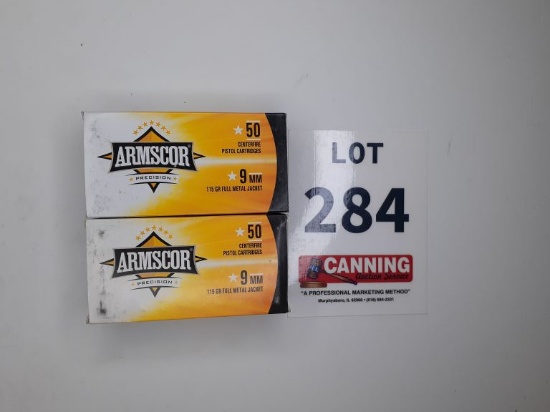 Armscor 9MM FMJ 100 QTY