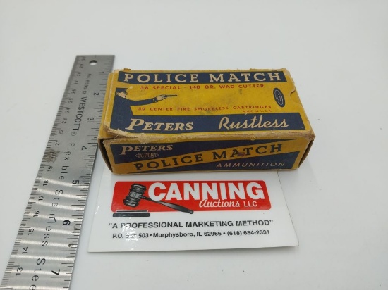 VINTAGE Peters Police Match 38 special