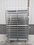 Stainless steel roll around 32 Shelf & Drying Cart