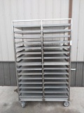 Stainless steel roll around 32 Shelf & Drying Cart