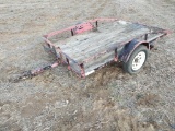 5X8 2 Wheel Tilt Trailer