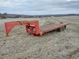 Homemade 2 Axel Gooseneck Farm Trailer