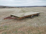 Homemade 2 Axel Gooseneck Farm Trailer