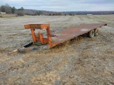 Homemade 2 Axel Gooseneck Farm Trailer