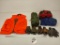 Orange hunting vest, hunting equipment
