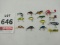14 micro crank baits/ hard baits