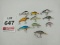 10 assorted crank baits
