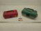 Pair of plastic tackle boxes
