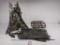 2 camo pop up blinds and metal seat