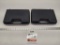 2 hard hand gun cases