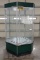 Rotating glass window firearm display case