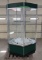 Rotating glass window firearm display case