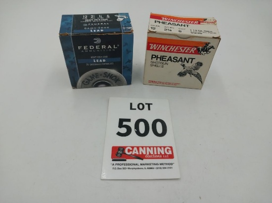 Federal/ Winchester 12 ga 2 3/4" 6 shot 2 full box