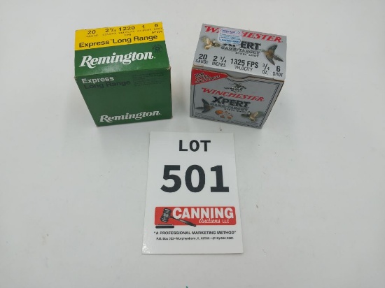Remington/ Winchester 20 ga 2 3/4" 6 shot 2 full b