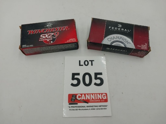 Federal, Winchester 9mm Luger 115 GR. 93 rounds