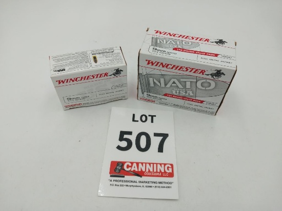Winchester 9mm 2 full boxes