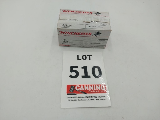 Winchester 45 auto 230 GR approximately 100 rounds