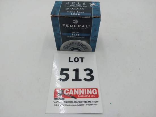 Federal 16 ga 2 3/4" 6 shot full box