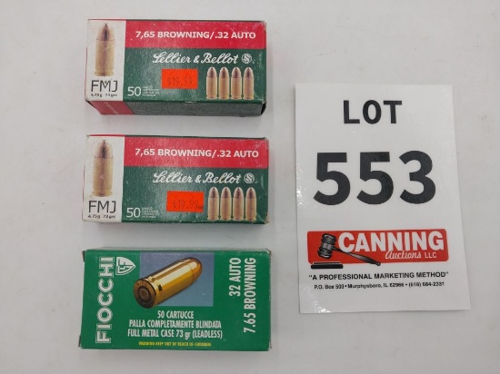 Fiocchi/ Lellier&Bellot 32 auto 150 rounds