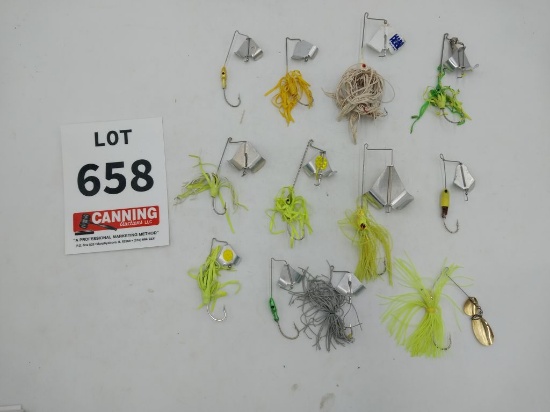 11 buzz baits/ spinner bait