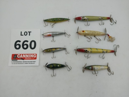 8 vintage prop baits