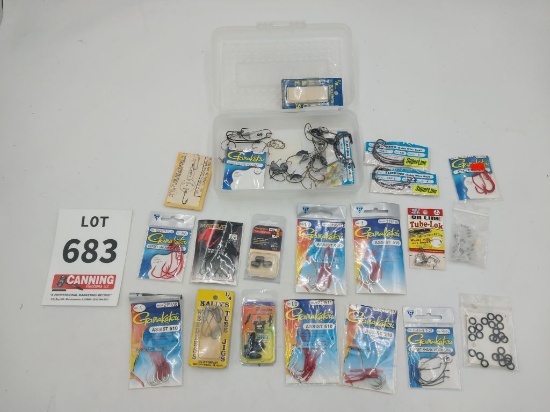 Box of assorted terminal tackle