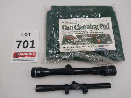 Gun cleaning pad, 2 small scopes
