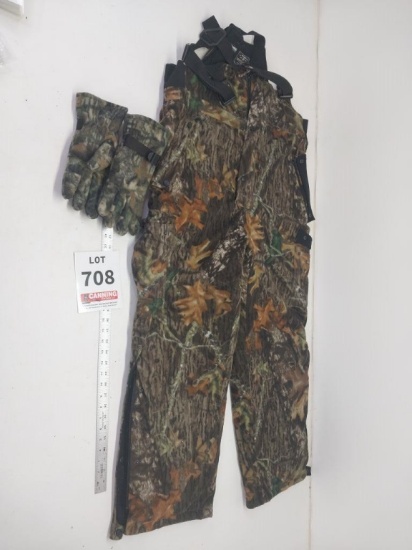 Winchester fleece coveralls(size XL) and gloves
