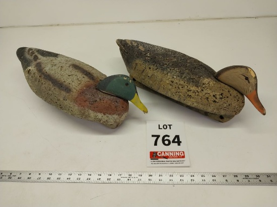 2 vintage L.L. Bean duck decoys