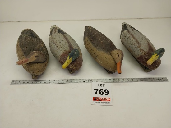 4 vintage L.L. Bean duck decoys