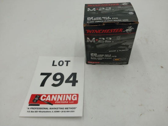 Winchester 22 LR approximatly 500 rounds
