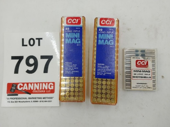 CCI 22 LR mini mag/shotshells 220 rounds