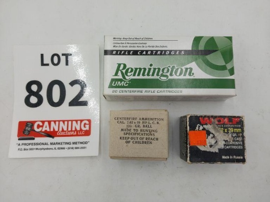 Assorted 7.62x39 Approximately 40 rounds
