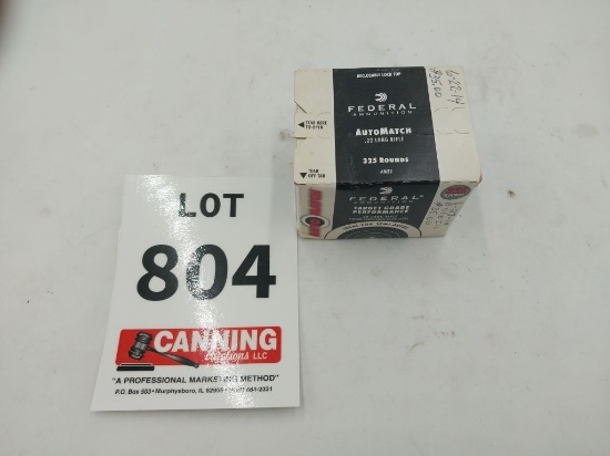 Federal 22 LR 325 rounds