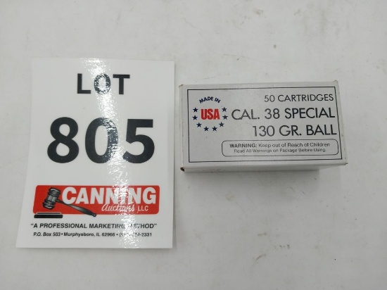 USA 38 SPL 130 gr 50 rounds