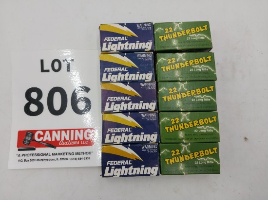 Federal/ Remington 22 LR 500 rounds
