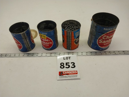 4 cans of assorted size shot