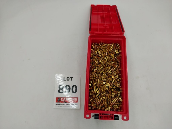 Assorted 22 Red plastic ammo box full