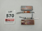 2 Case XX pocket knives with original boxes