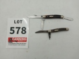 2 rough Case pocket knives