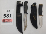 Case/ Buck hunting knives with sheathes