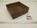 Vintage wooden Railroad crayons chalk box
