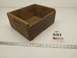Vintage wooden ammo box East Alton IL