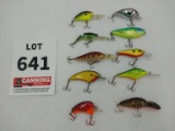 10 assorted crank baits